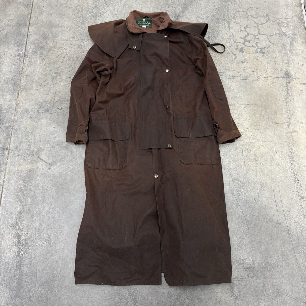 Vintage Men's Jackeroos Australian Outback Coat 47 Inches Long X 20 Pit To Pit